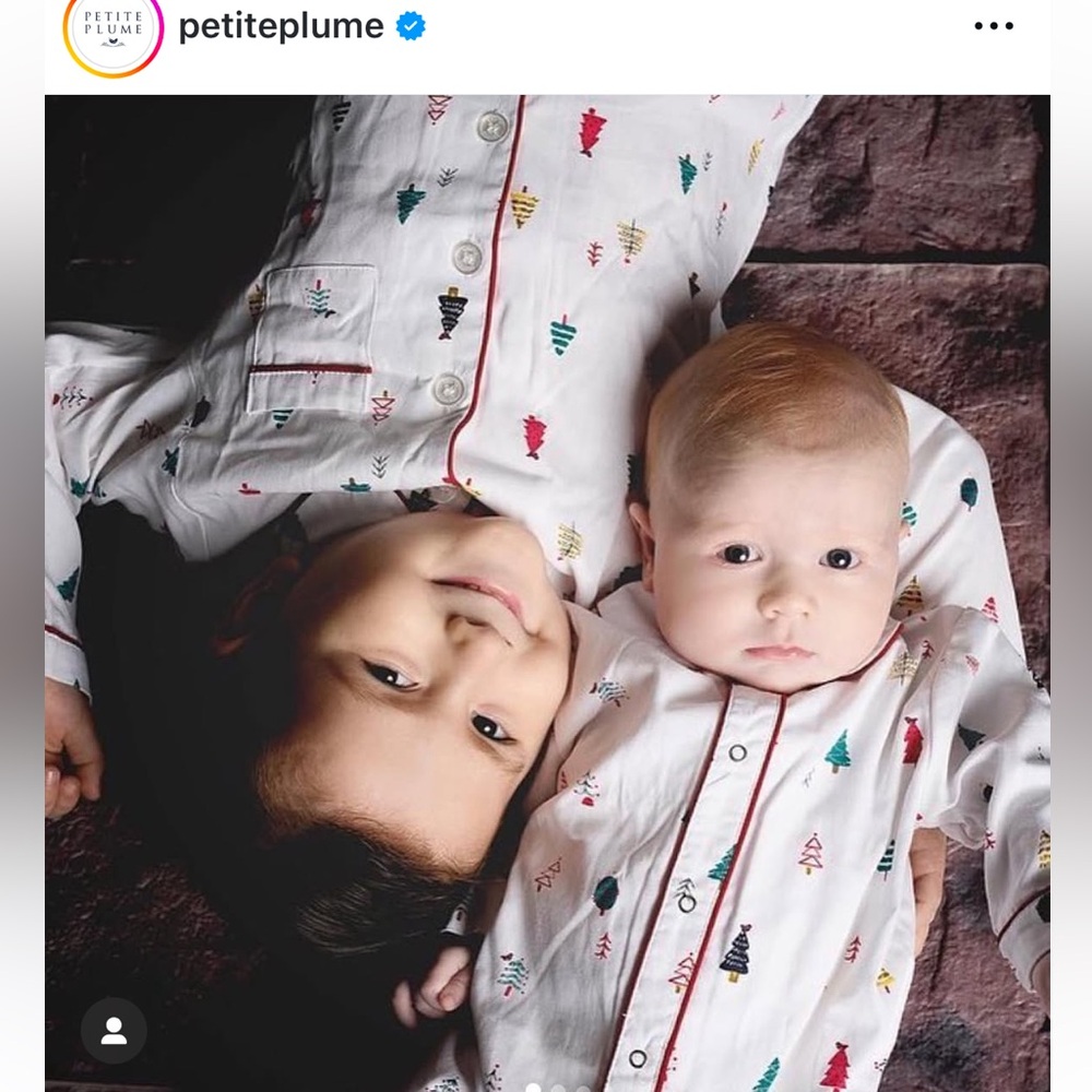 Petite Plume Cambridge Christmas romper, 3-6 months